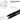 Drip Color Food Color Black Marker -- Set of 2