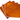 Orange 3.25" X 3.25"  Foil Squares -- 125 Count