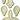 JEM Floral Cutters -- Singapore Orchid -- Set of 5