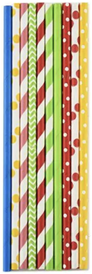 Norporo Fiesta Paper Party Straws - 100 Count