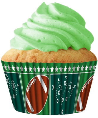 Standard Football  Cupcake Grease Proof Liners