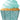 Standard Blue Caribbean Dots Grease Proof Cupcake Liners