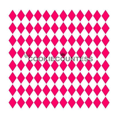 Cookie Countess Mini Harlequin Stencil