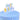 PME Happy Birthday Candle Blue Pastel