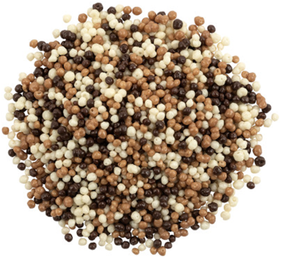 Assorted Chocolate Crispy Pearls -- 4 oz