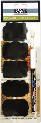 RSVP Reusable Spice Labels
