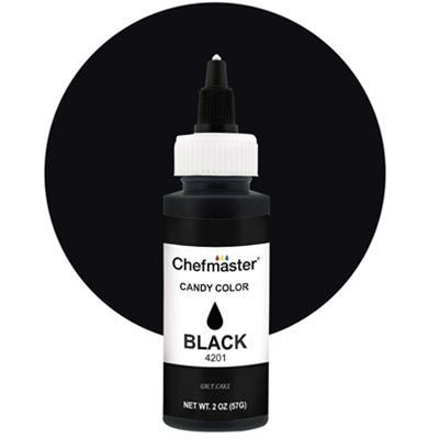 Chefmaster Candy Color - Black - 2 oz
