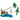 Fisher With Action Fish Cake Topper