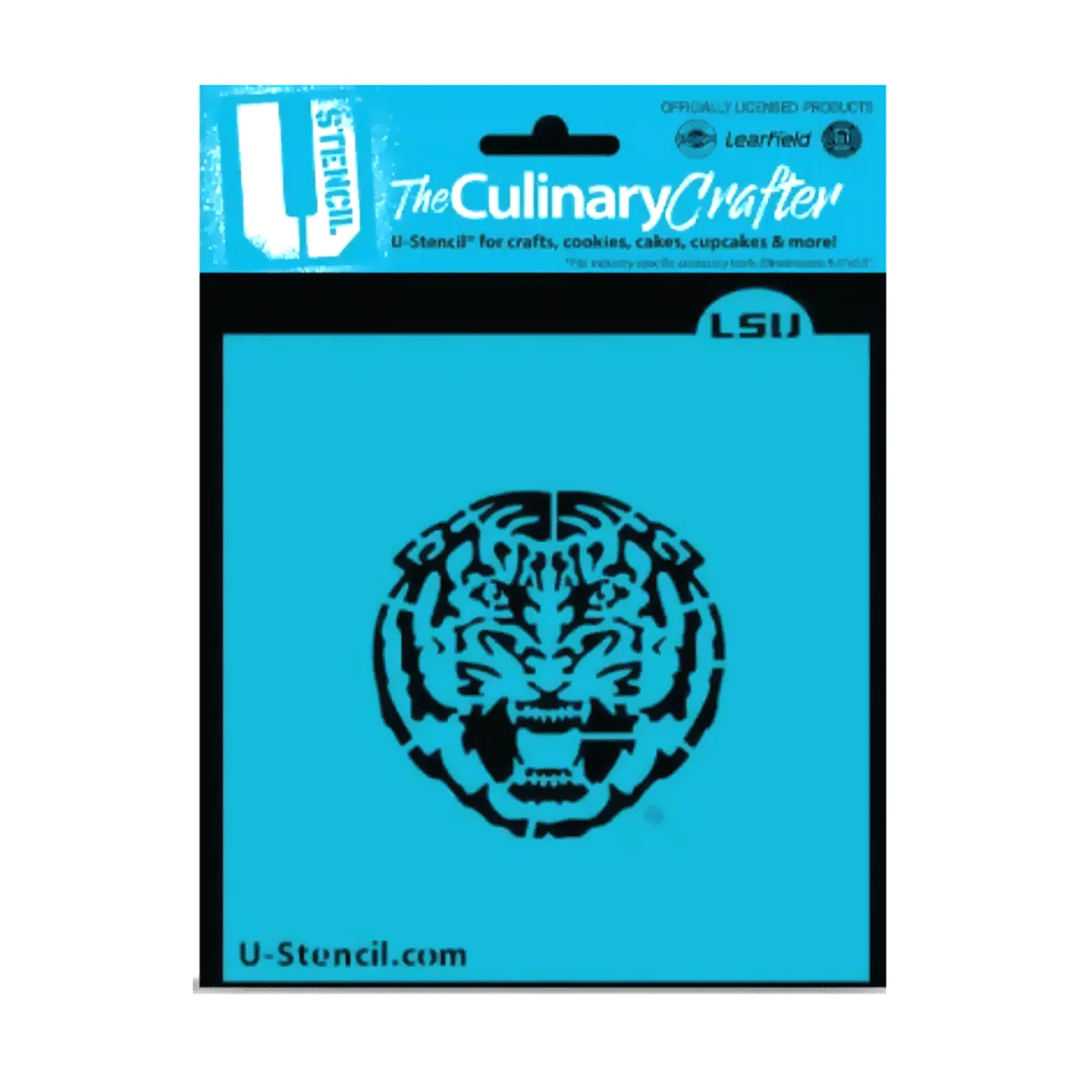 Cookie Countess Louisiana State University LSU Tiger Face Stencil