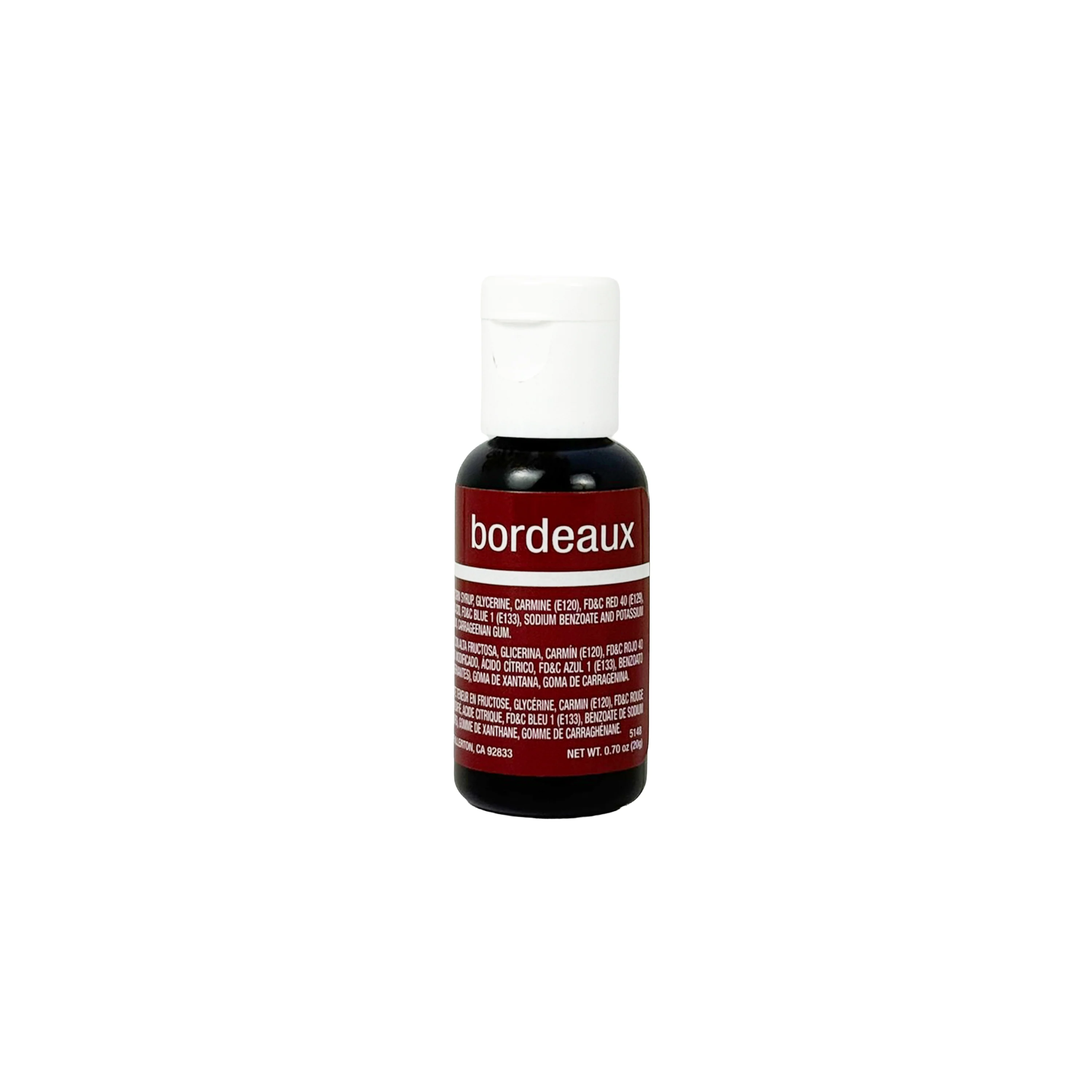 Chefmaster Liqua-Gel Food Color - Bordeaux - .70 oz