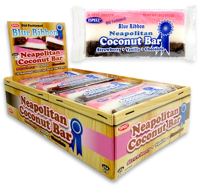 Blue Ribbon Neapolitan Coconut Bar