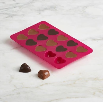 Trudeau Heart Silicone Chocolate Mold -- 2 piece