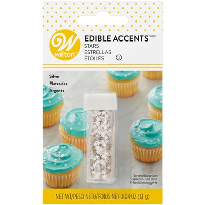 Wilton Edible Silver Star Accents