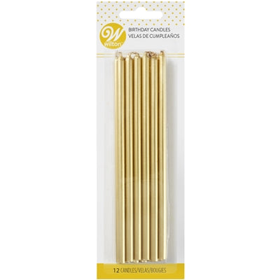 Wilton Tall Gold Candle